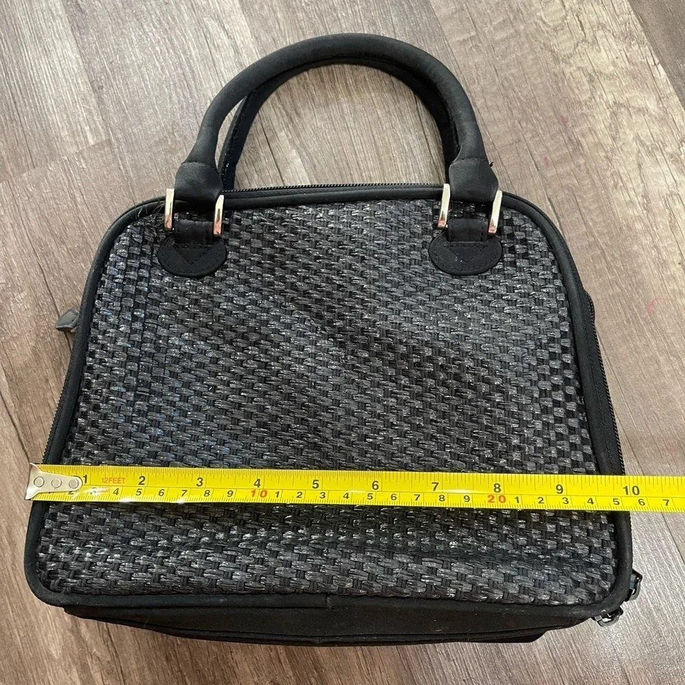 The Filer New York organizer purse bag woven goth black caboodle wallet boho